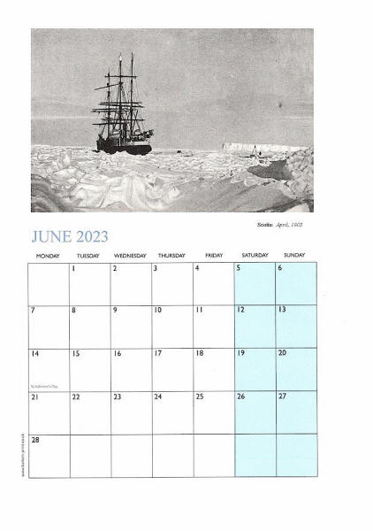 Ships of the Antarctic calendar 2023